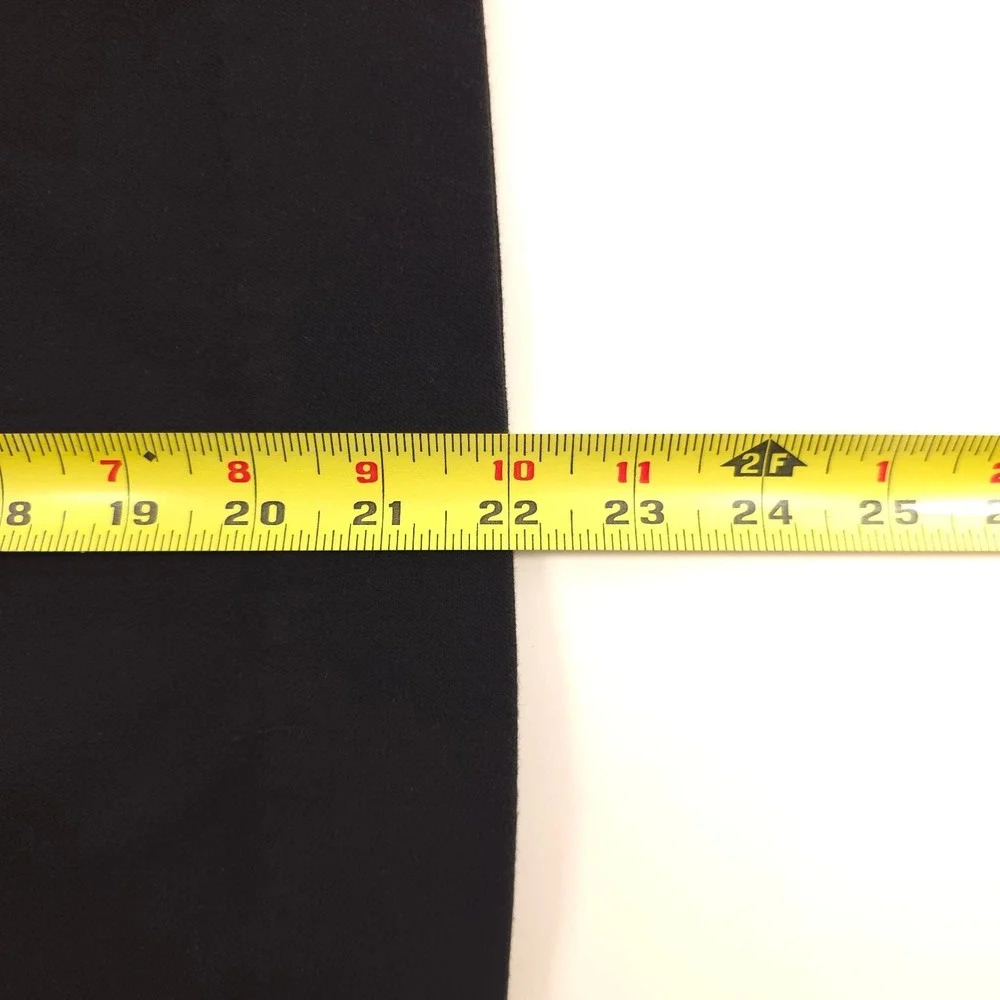 Banana Republic Womens Pencil Skirt Size 2 Black Professional Back Slit Woven‎